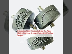 Κύλινδρο εκτύπωσης χάλυβα για μηχανή κατασκευής χαρτιού Επιτύχετε εξατομικευμένα σχέδια επιφάνειας